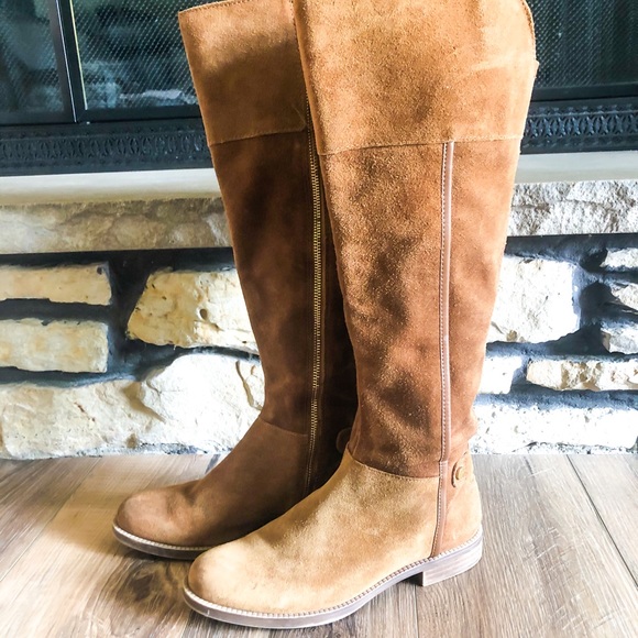 Franco Sarto Shoes - Franco Sarto Brown Suade Riding Boots